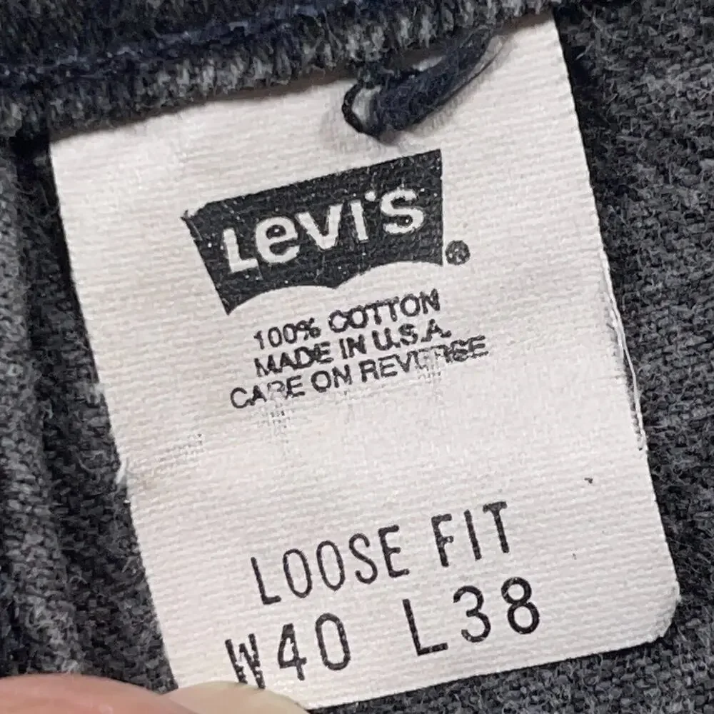 Vintage‎ Levi's 513 Loose Fit Jeans Men 40x34 Black Denim Made in USA 90s